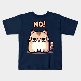 The Cat Says No! Kids T-Shirt